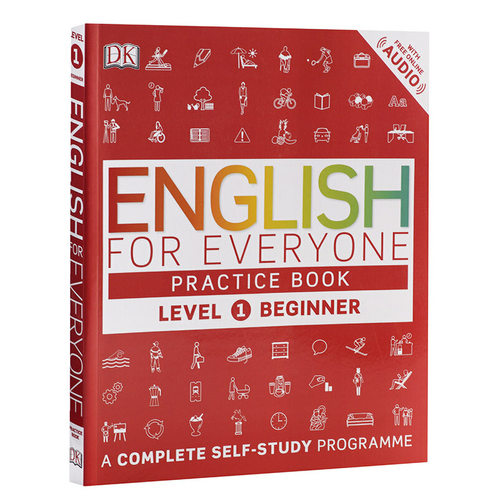 进口原版 *2024新版 DK人人学英语练习册1 English for Everyone Practice Book Level 1 Beginner DK English for    DK