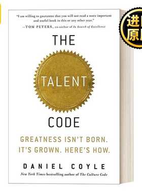 进口原版 英文原版 The Talent Code 一万小时天才理论 伟大不是天生的 而是养成的 Daniel Coyle 精装 英文版 进口英语原版书