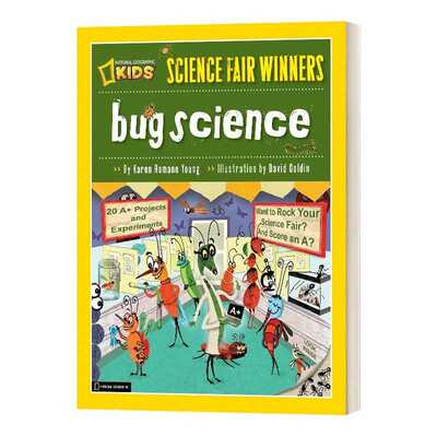 进口原版 Science Fair Winners Bug Science 科学博览会获奖者昆虫科学 20个节肢动物的项目和实验 国家地理儿童 进口英语书籍
