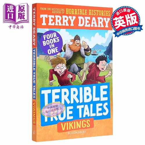 进口原版 *糟糕又真实的故事 维京人 Terrible True Tales Vikings 可怕的历史作者Terry Deary 英文原版 历史故事   Bloomsbury U