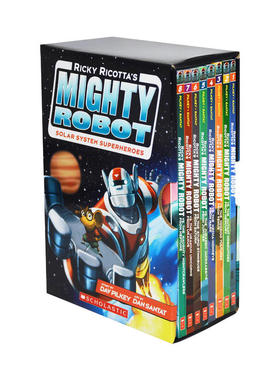 进口原版 *威猛机器人平装9册套装 英文原版 Ricky Ricottas Mighty Robot 内裤超人作者漫画小初文学 6-12岁全彩桥   Scholastic