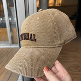 帽子女秋冬新款棒球帽男潮磨毛棉质感百搭运动韩版鸭舌帽显脸小