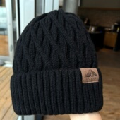 2025新款 麻花毛线帽男女针织帽秋冬季 加厚加绒保暖百搭冷帽护耳帽