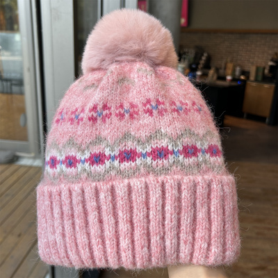 秋冬新款毛线帽保暖宽松