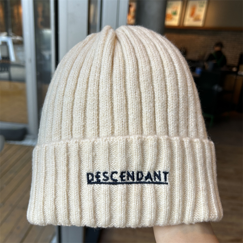 帽子男女秋冬2024年新款毛线帽刺绣字母时尚针织帽保暖冷帽