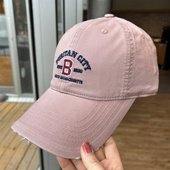 韩版 字母刺绣棒球帽男女春夏弯檐鸭舌帽大头围显脸小休闲潮遮阳帽