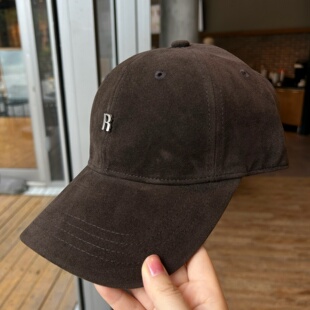 秋冬季休闲百搭时尚显脸小棒球帽子男女韩版鹿皮绒保暖鸭舌帽潮