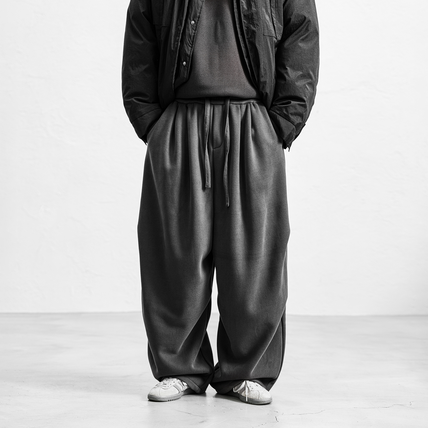 JUPSTUDIO简约百搭加绒运动卫裤