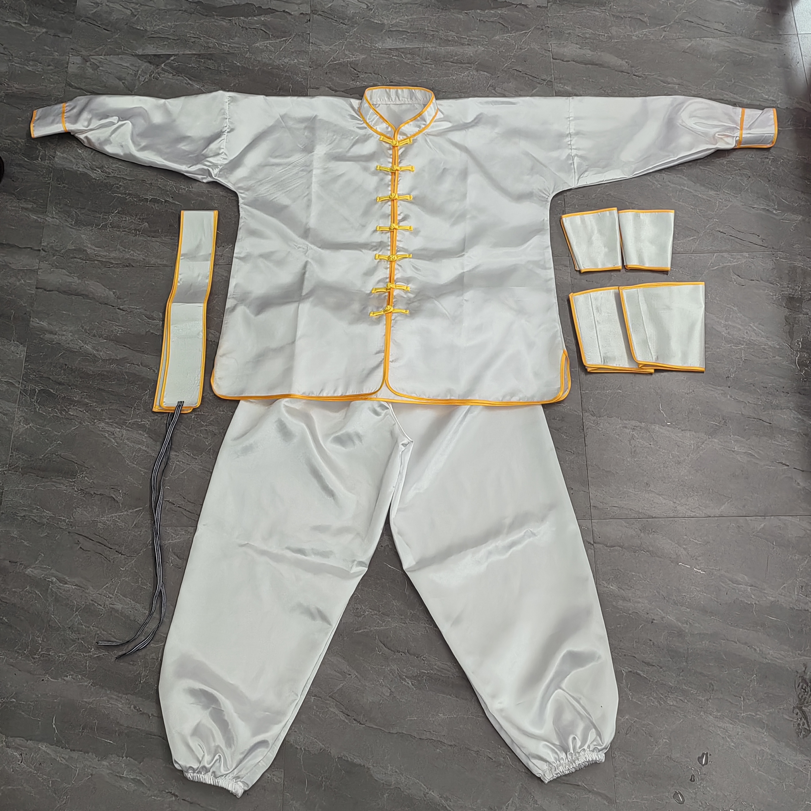 新款热卖大二爷伯唐装服饰定制孝子爷衣服大爷二爷袍乩童短袖服装