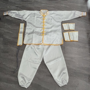 新款热卖大二爷伯唐装服饰定制孝子爷衣服大爷二爷袍乩童短袖服装