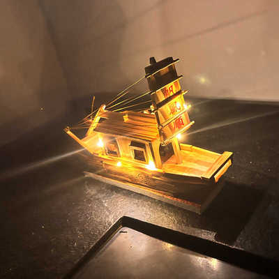 木质环保小木船造景装饰摆件