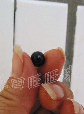 草田DIY菩提子配件黑色普通木扁珠算盘珠隔珠散珠子100颗热销