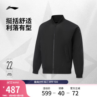 运动服 棒球领上衣春季 李宁吉米巴特勒棉夹克男士 外套茄克男装