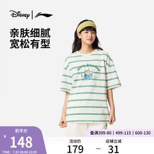 夏季 運動服 T恤女25新款 李寧迪士尼皮克斯玩具總動員聯名系列短袖