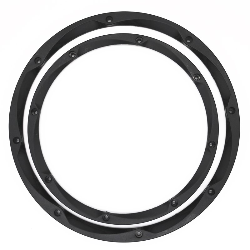 汽车音响ABS10寸12寸低音炮喇叭保护网罩试音箱铁条装饰圈护杠