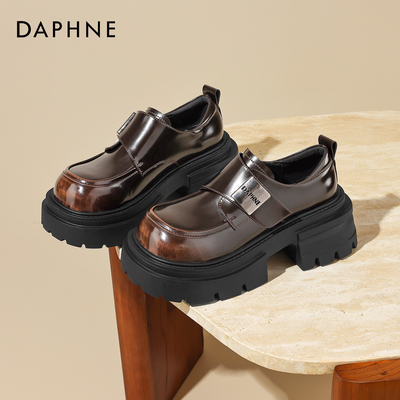 达芙妮女鞋正品！厚底增高乐福鞋