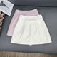 裙 百搭A字浅粉色半身裙裤 丁妮妮自制高腰白色短裙女2025夏季 新款