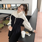 【现货】高色牢度polo不挑人撞色卫衣裙2D079-8002P115控168，女装连衣裙，浙宝129