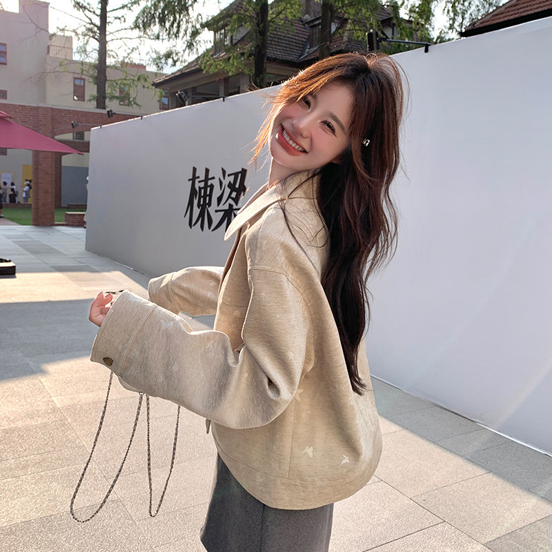 【新款大货】雪尼尔蝴蝶压花短外套2D079-8902P155控238,女装短外套,浙宝129