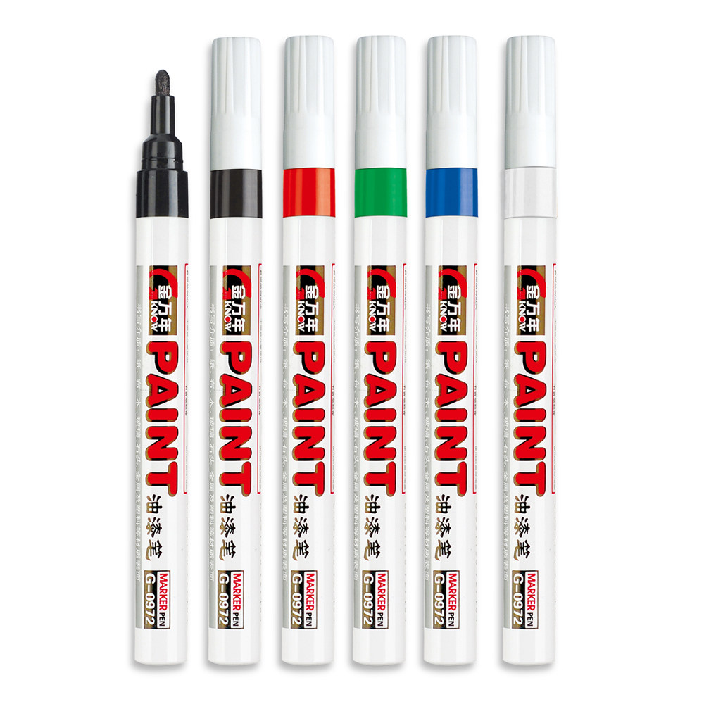 金万年0.8~1.2油漆笔墓碑描字笔描红笔补漆笔碑文补漆笔扫墓补