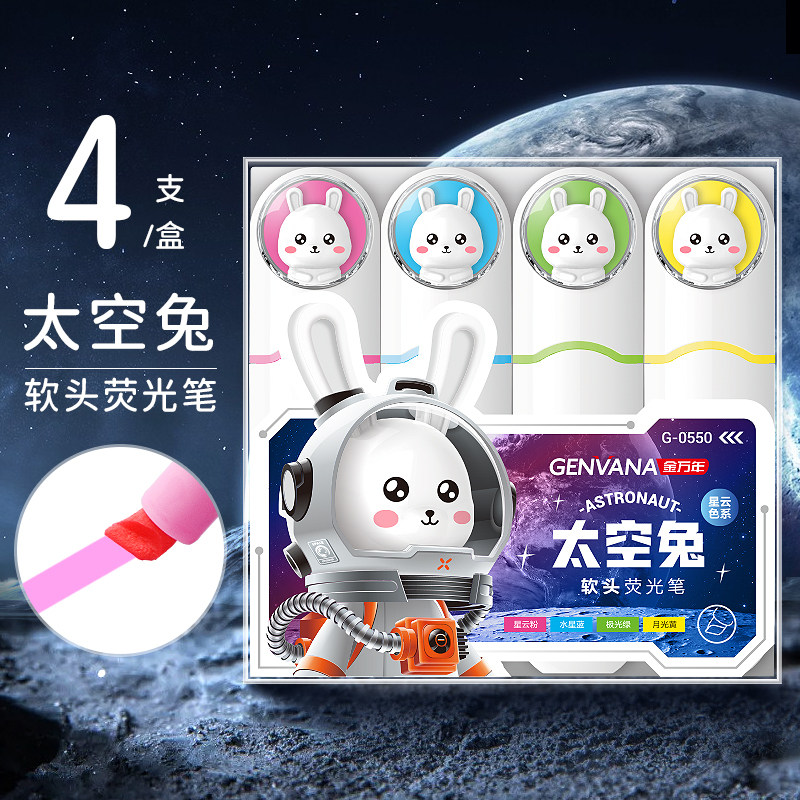 软头荧光笔淡色护眼柔和图片