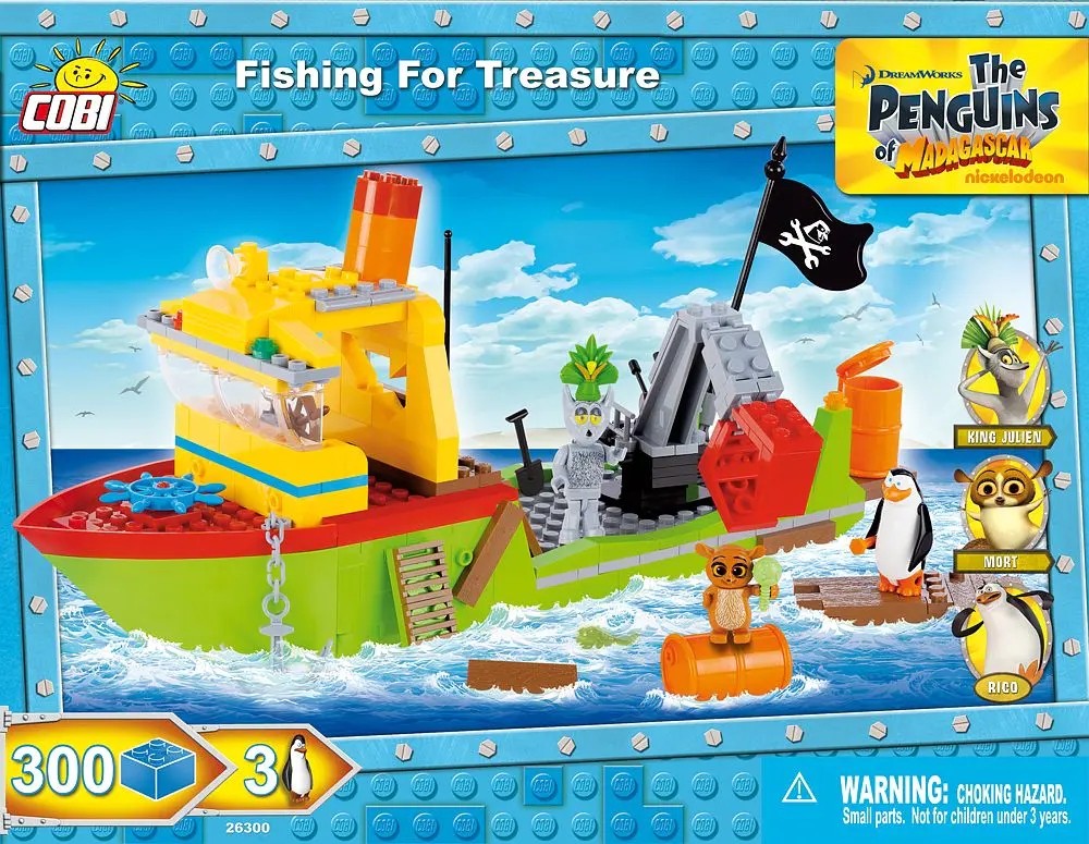 cobi积木电子版搭建图纸马达加斯加企鹅系列26050/26051/26055