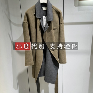 LESS女装专柜正品国内代购秋冬款中长款毛呢大衣 2PA815600 /4995