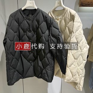 LESS女装专柜国内代购秋冬中长款鹅绒羽绒服外套 2QAC13990