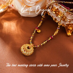 铜 轻奢手工 WX0347项链·中长 柏荼