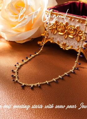 铜合金珐琅项链 【柏荼】  轻奢手工 WX0474项链·中长