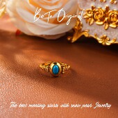 AHJ439戒指 轻奢设计 柏荼 铜