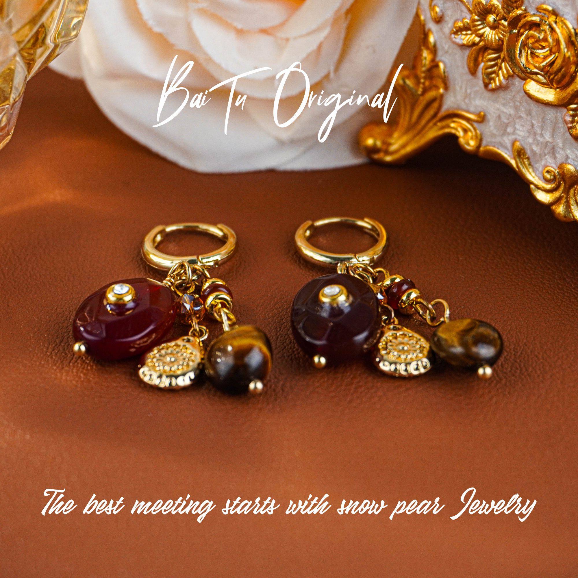 【柏荼】瑙   原创设计 LE1673 耳环,珠宝/钻石/翡翠,耳饰,淘宝优惠券,粉丝福利购,淘宝优惠卷