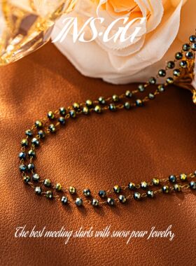 【INS · GG】水晶项链轻奢复古小众个性项链X1087