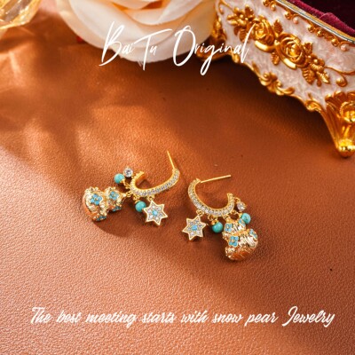 【柏荼】铜  原创时尚 AZE1753耳环