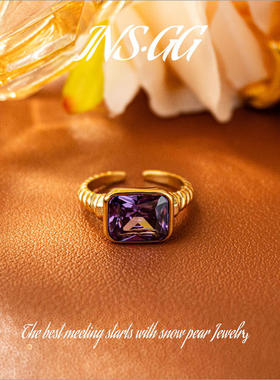 钛钢仿水晶戒指 【INS · GG】晶   轻奢设计 LJ345 戒指