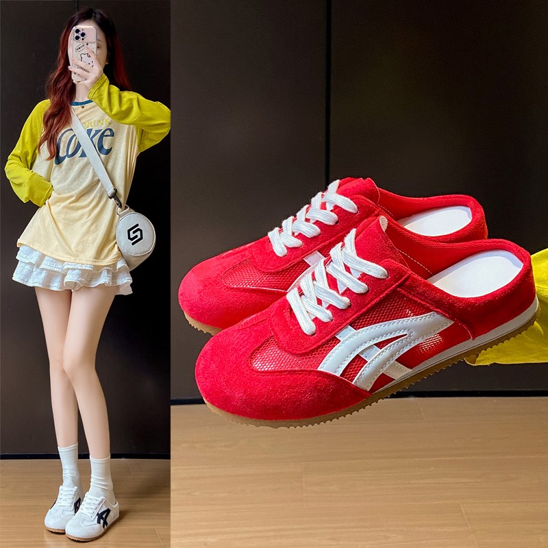 2025小白鞋女夏季新款韩版ins女学生休闲运动百搭半托街拍CY905