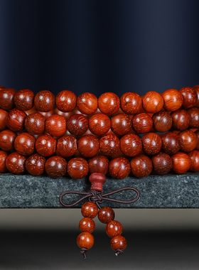 猫眼紫檀佛珠手串手持念珠批发