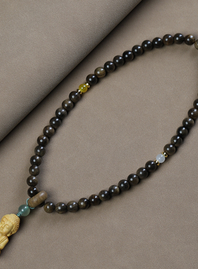 菩萨棋沉香手链女款佛珠文玩饰品