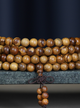 鸿意原创印尼沉香木佛珠手串批发