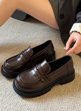 贾不假乐福鞋女2026新款夏季英伦