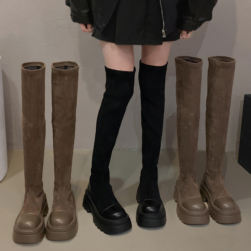 过膝长靴女款2026秋季新款图片
