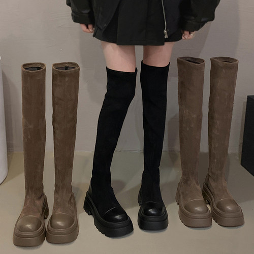 过膝长靴女款2026秋季新款