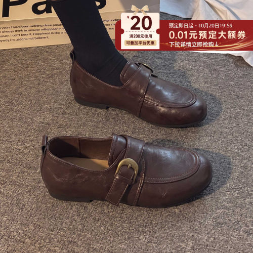 秋上新乐福鞋女秋季2026新款英伦