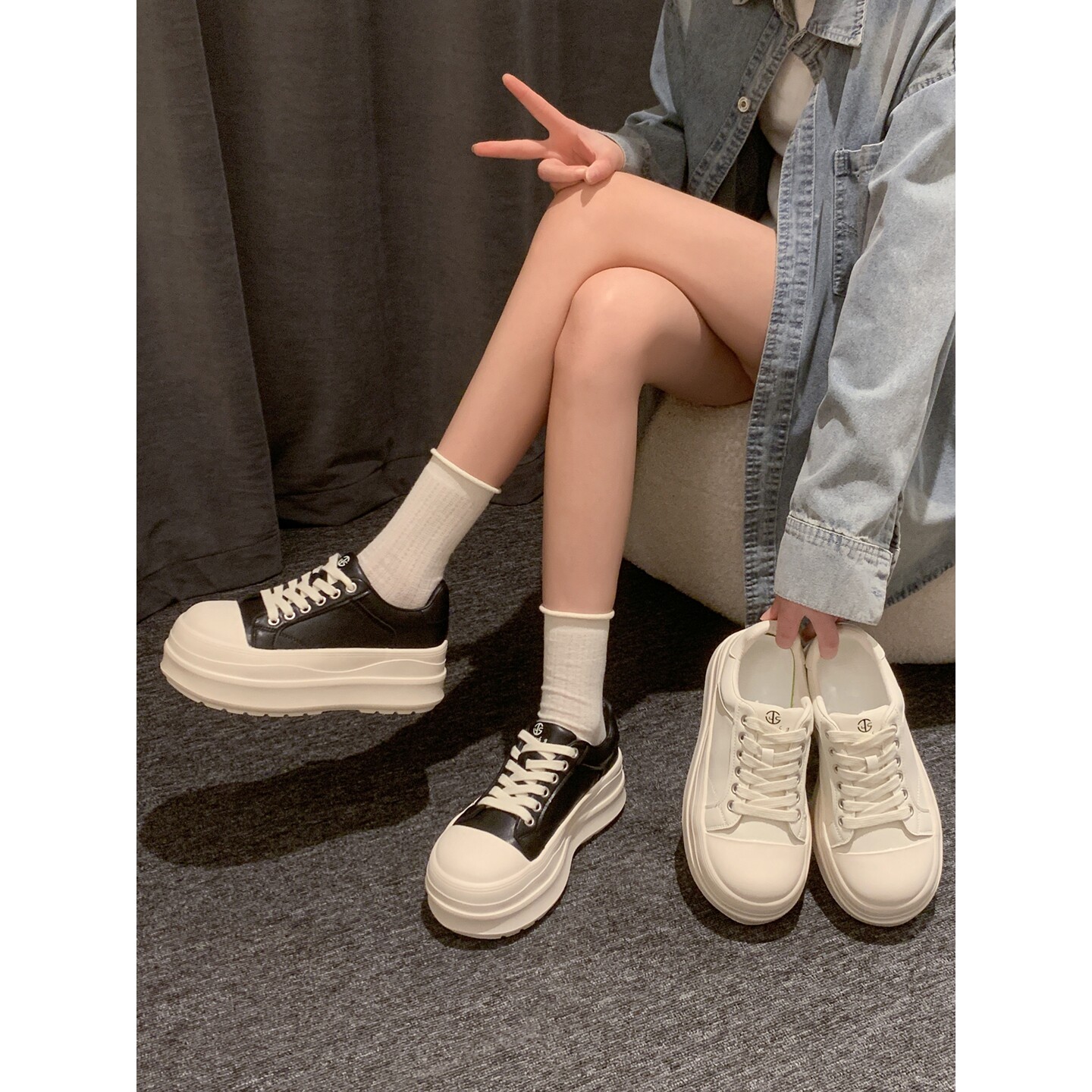 贾不假板鞋女款2026新款秋季图片
