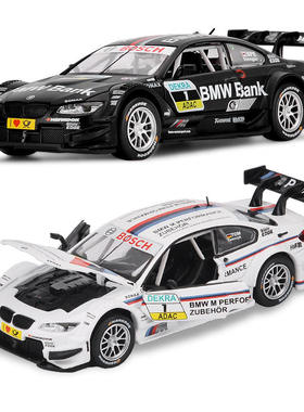 新款 成真1:32黑色适用寳马M3DTM合金车模声光玩具盒