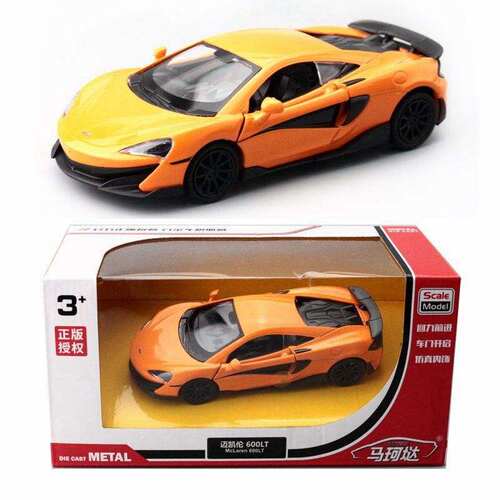 新款裕丰马珂垯5寸合金汽车迈凯伦600LT跑车金属儿童玩具模型盒装