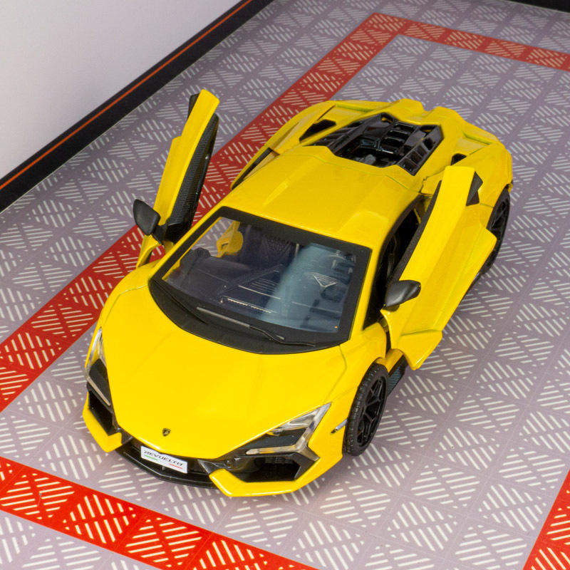 新款 仿真兰博大牛合金超跑汽车模型摆件3开门儿童玩具车