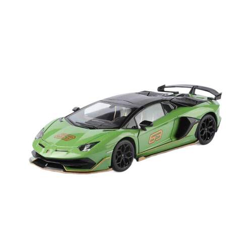 1:24兰博SVJ63合金车模型仿真大牛敞篷跑车摆件儿童玩具礼物