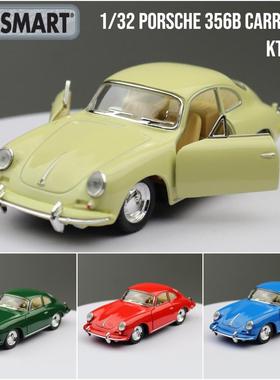 新款 智冠合金汽车模型1/32保时捷356B轿车玩具开门散装