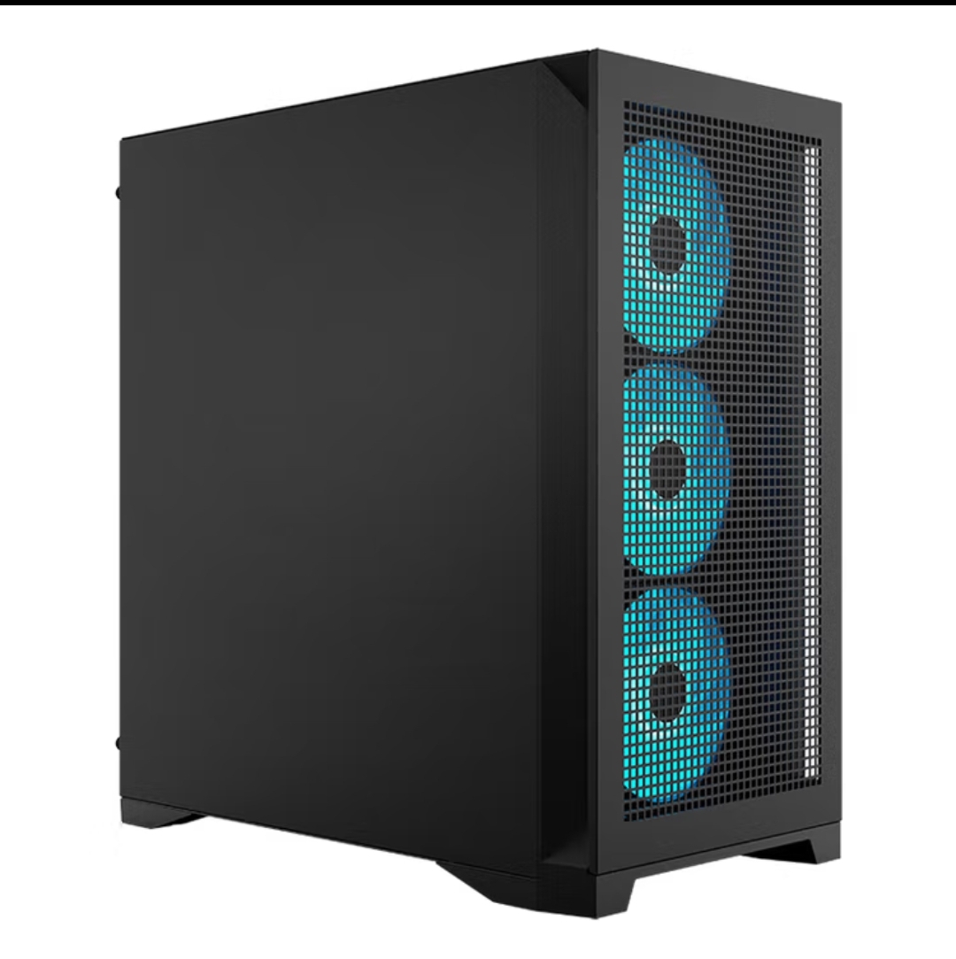 先马平头哥M2 MESH V2黑色matx散热电脑主机箱Type-C预留孔